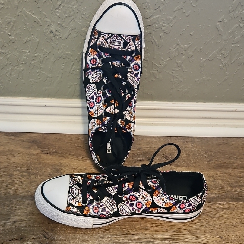 Converse Black and White Low-Top Sneakers